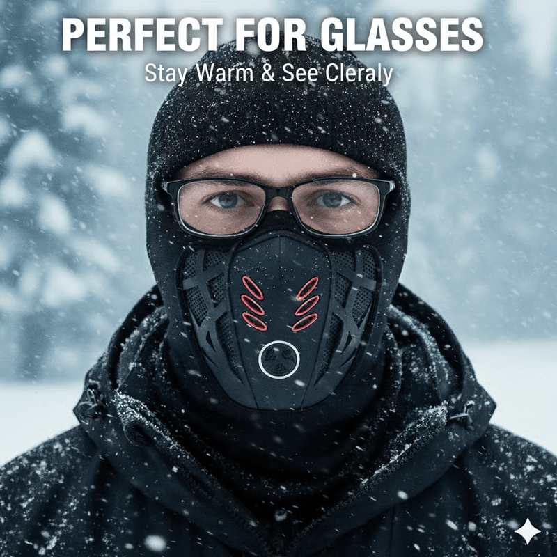 PolarForce Winter Face Mask – Windproof, Anti-Haze & Full Coverage