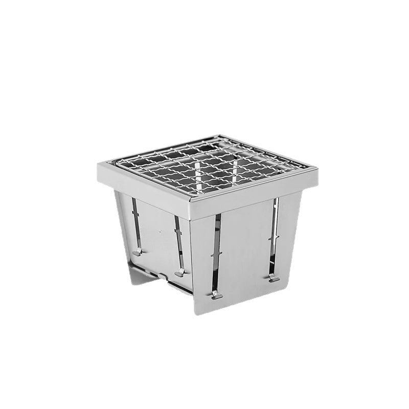 Portable Foldable Pocket Grill – Stainless Steel Outdoor BBQ Rack