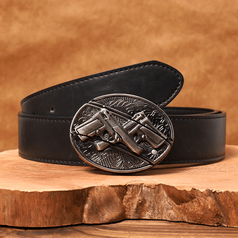 RetroCraft Knife Belt – Classic Leather with Hidden Folding Blade