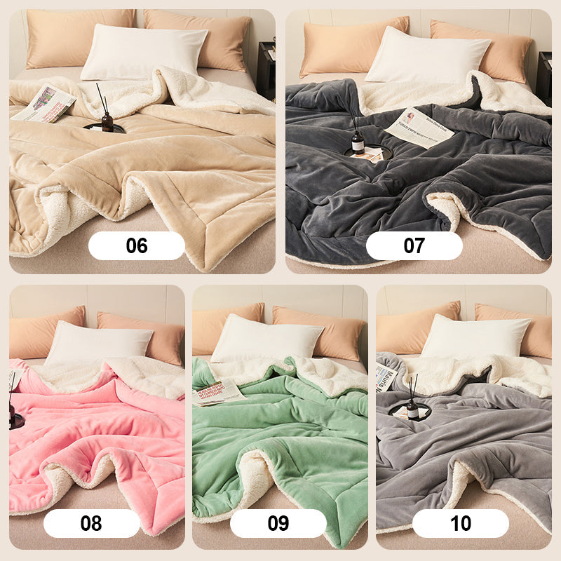 [Winter Gift] Double Layer Thickened Lamb Plush Blanket（50% OFF）