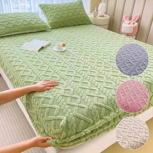 🎅🎊Christmas Special⛄Flannel Velvet Bed Sheet（🎉50%OFF）
