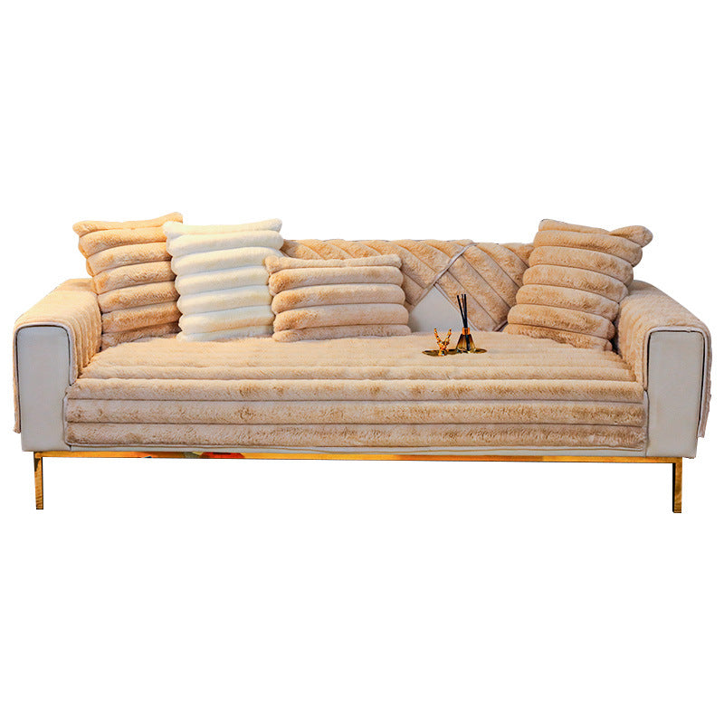 Rabbit Fur Non-Slip Plush Sofa Cover（50% OFF）