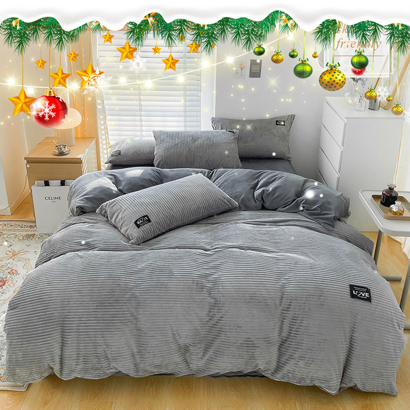 🔥Free shipping🔥 Luxury Soft Solid Color Bedding 4-pices-Set（50% OFF）