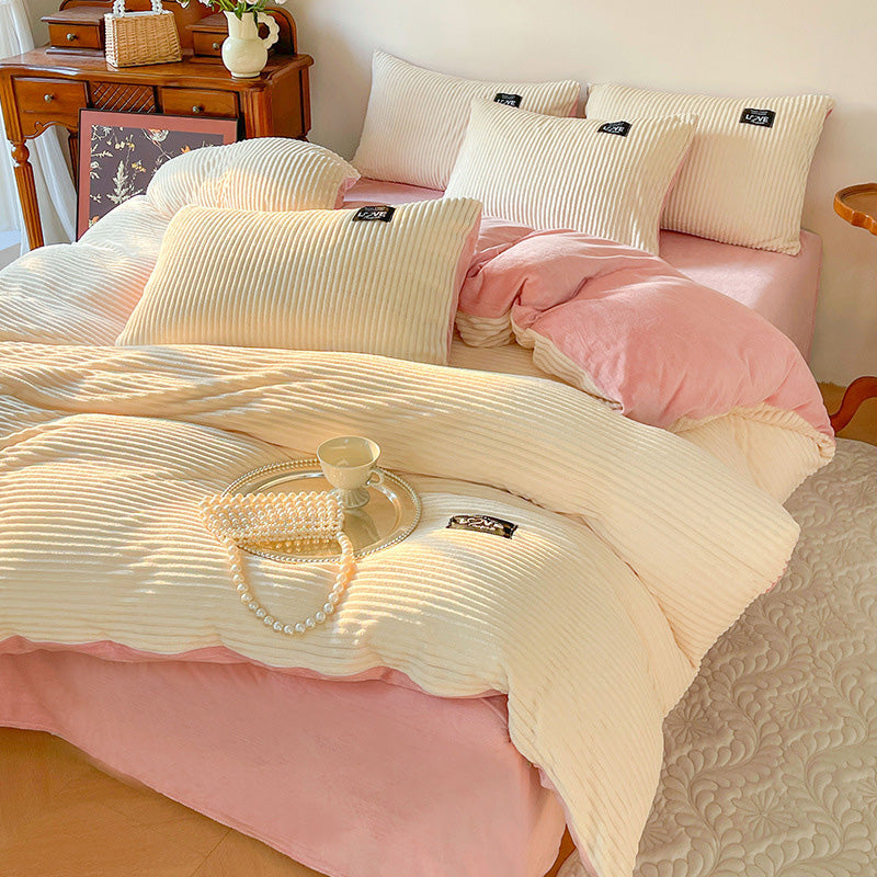 🔥Free shipping🔥 Luxury Soft Solid Color Bedding 4-pices-Set（50% OFF）