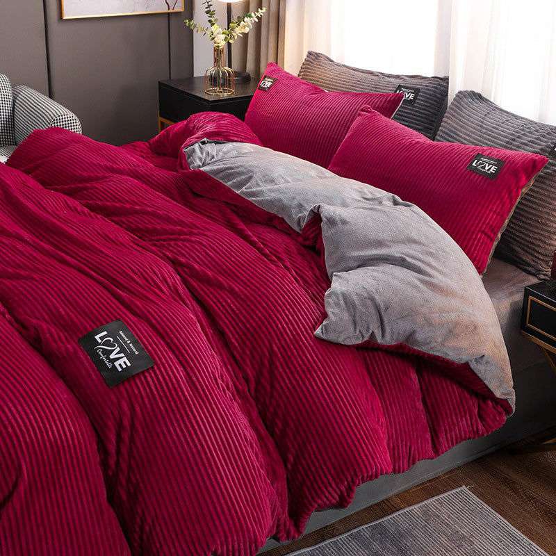 🔥Free shipping🔥 Luxury Soft Solid Color Bedding 4-pices-Set（50% OFF）