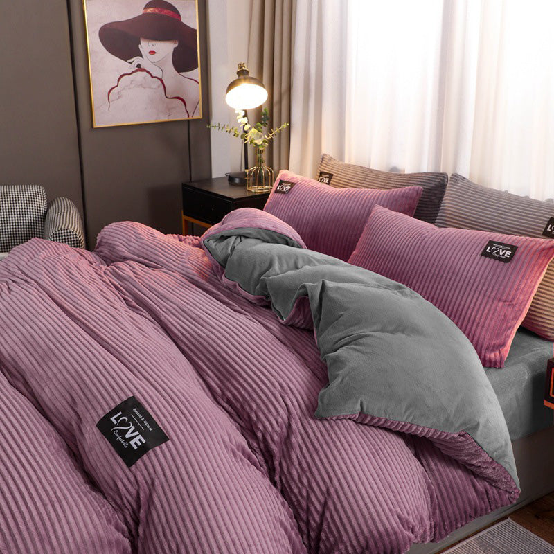 🔥Free shipping🔥 Luxury Soft Solid Color Bedding 4-pices-Set（50% OFF）