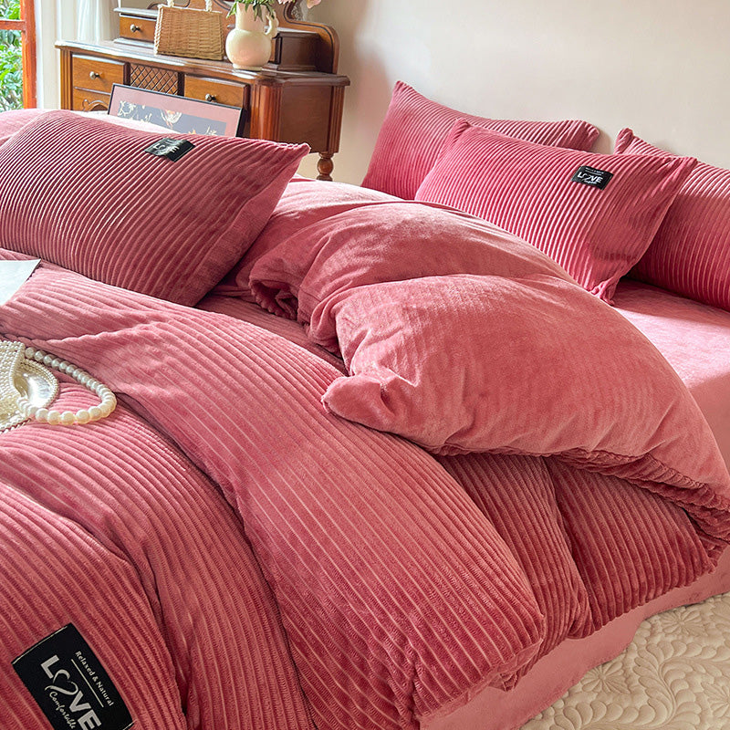 🔥Free shipping🔥 Luxury Soft Solid Color Bedding 4-pices-Set（50% OFF）