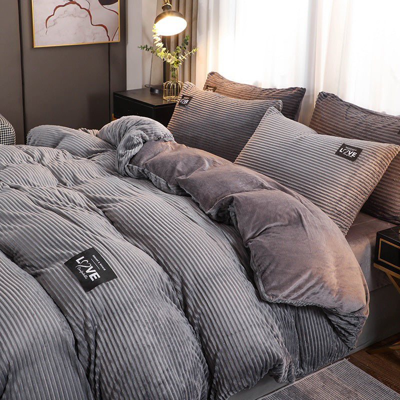 🔥Free shipping🔥 Luxury Soft Solid Color Bedding 4-pices-Set（50% OFF）