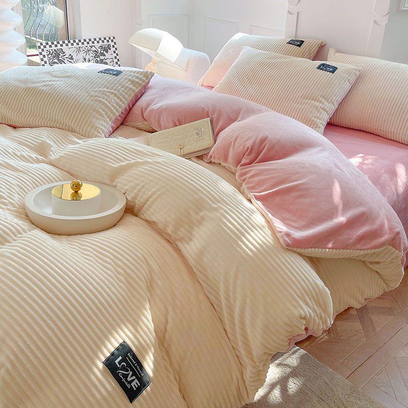 🔥Free shipping🔥 Luxury Soft Solid Color Bedding 4-pices-Set（50% OFF）