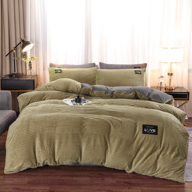 🔥Free shipping🔥 Luxury Soft Solid Color Bedding 4-pices-Set（50% OFF）