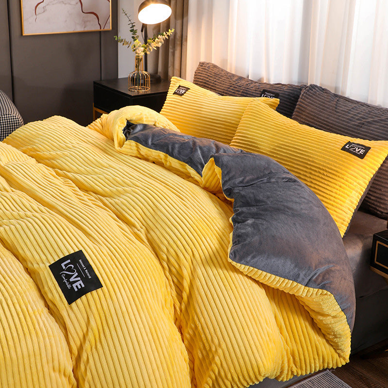 🔥Free shipping🔥 Luxury Soft Solid Color Bedding 4-pices-Set（50% OFF）