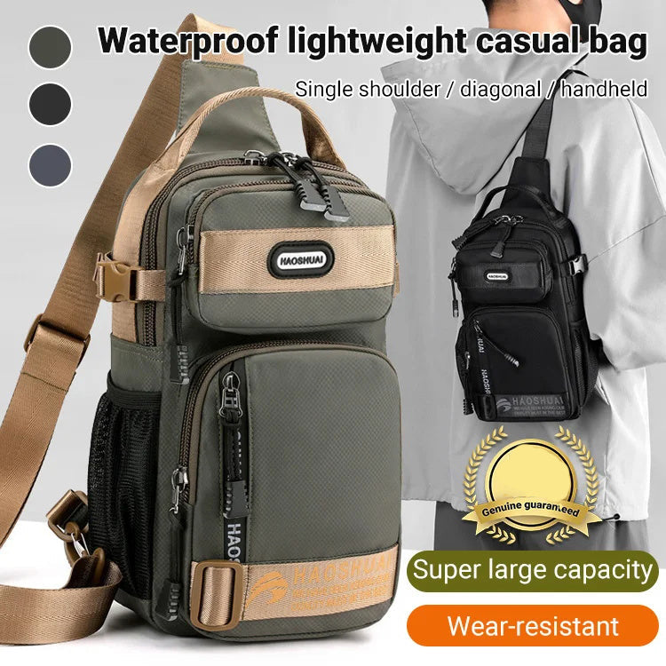 Adjustable Oxford Cloth Chest Bag – Lightweight, durable & versatile. 🌟👜
