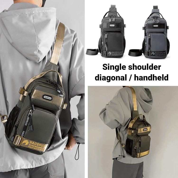 Adjustable Oxford Cloth Chest Bag – Lightweight, durable & versatile. 🌟👜