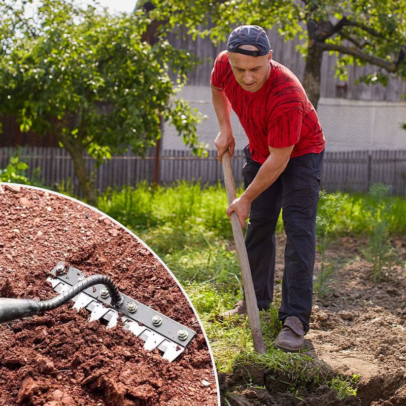 5/6/7/8 Teeth Carbon Steel Garden Weeding Rake（50% OFF）