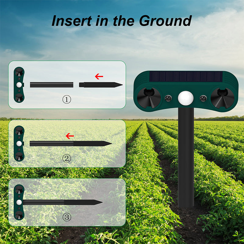 🔥Hot Sale $36.99🔥Solar Motion Sensor Outdoor Animal for Repelling（50% OFF）