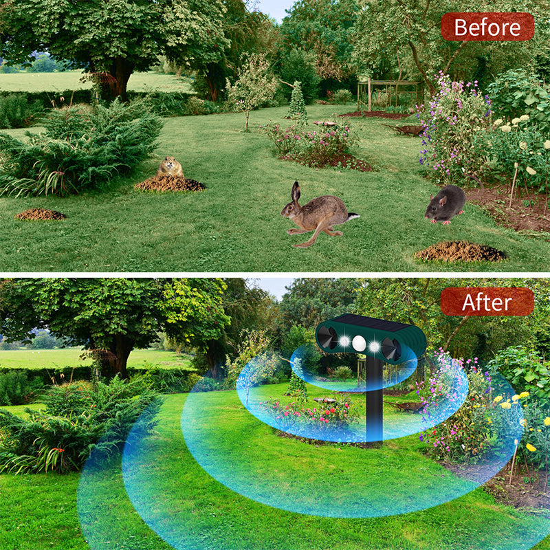 🔥Hot Sale $36.99🔥Solar Motion Sensor Outdoor Animal for Repelling（50% OFF）