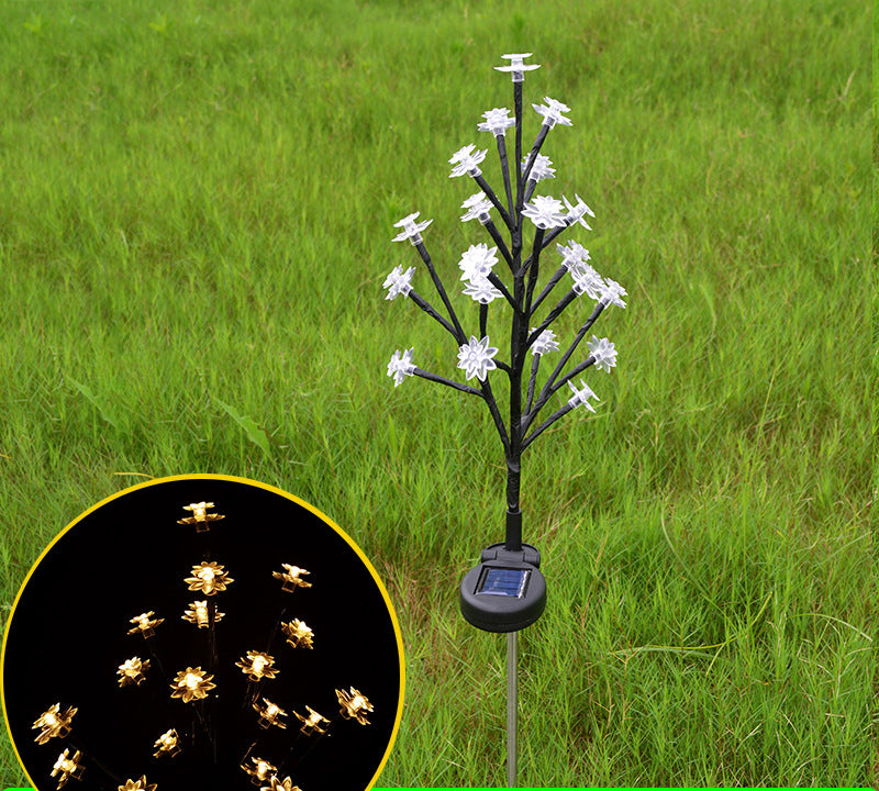 Outdoor Waterproof Cherry Blossom  Multicolor Solar Garden Lights（50% OFF）