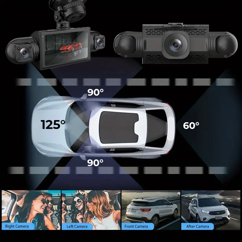 🚗📹 4-Channel 1080P Dash Cam – 50% OFF! Front, rear & 2 side cameras – full coverage, parking mode, G-sensor. 🔥🛡️