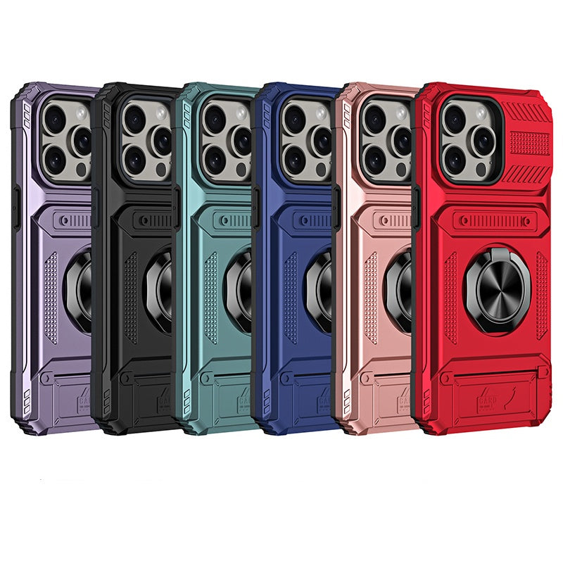📱 LIMITED-TIME 50% OFF! 💥 Phone Case with Card Holder & Ring Grip – Kickstand, Magnetic Mount, Drop Protection