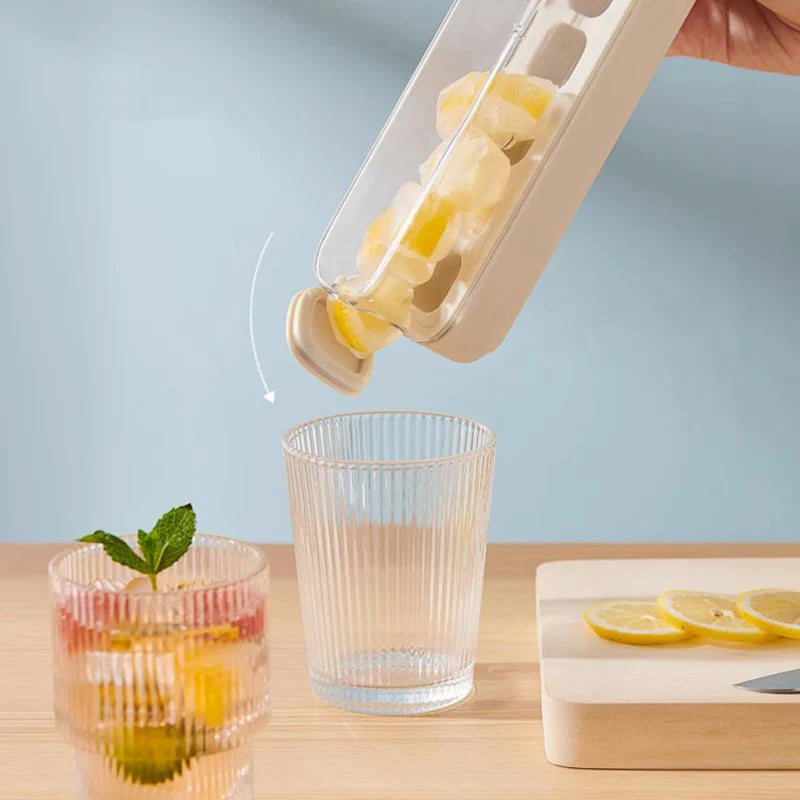 ✨ Make ice with ease—ice cube trays with lids and ice storage containers that are easy to remove! ✨
