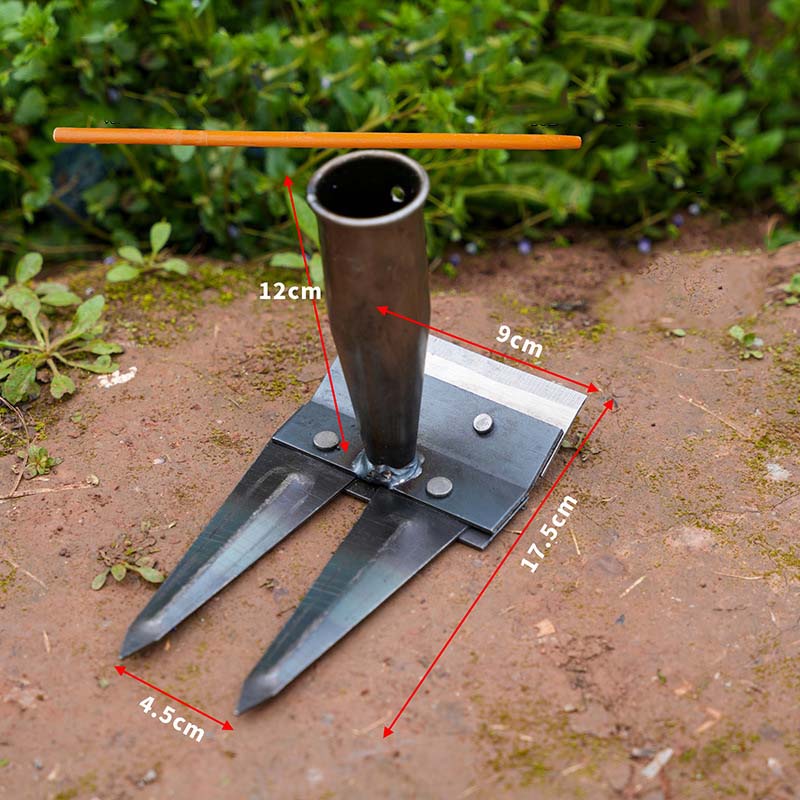 Heavy-Duty Steel Garden Weeding Rake