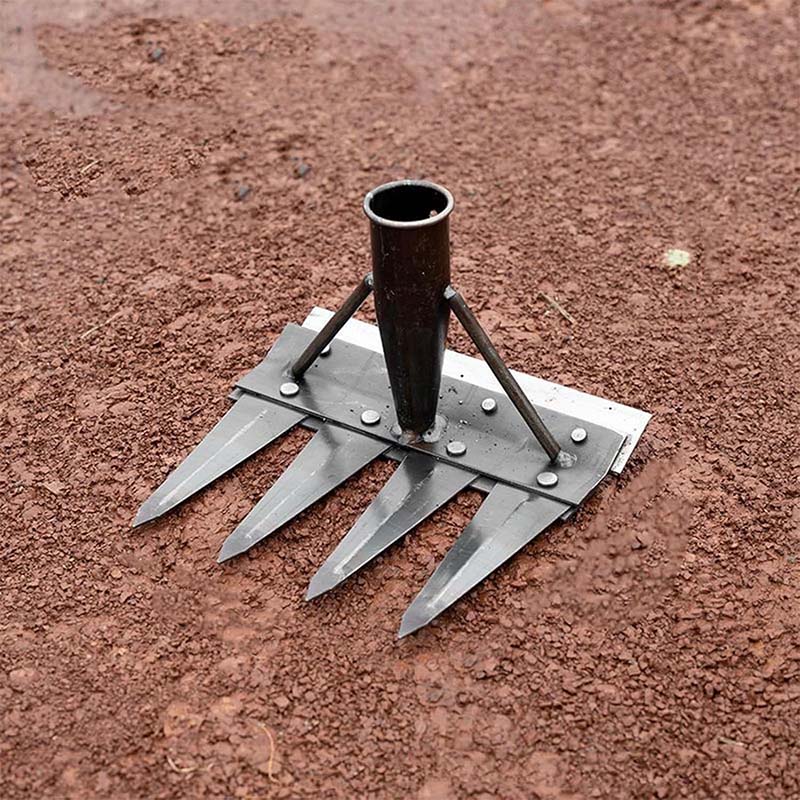 Heavy-Duty Steel Garden Weeding Rake