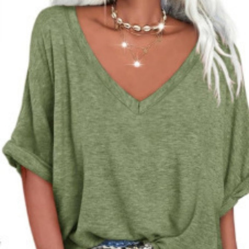 👕 LIMITED-TIME 50% OFF! ✨ Women's Casual Loose Top – V-Neck, Comfortable ✨