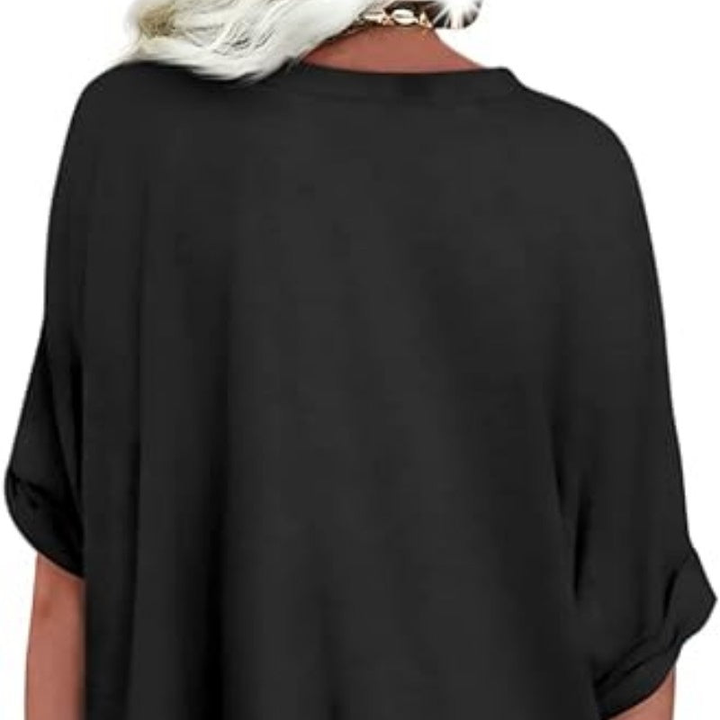 👕 LIMITED-TIME 50% OFF! ✨ Women's Casual Loose Top – V-Neck, Comfortable ✨