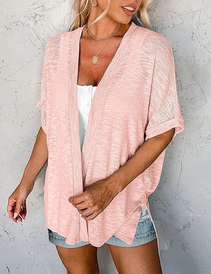 🔥 50% OFF NOW! 🏳️‍🌈 2026 New Stylish Flowy Short Sleeve Cardigan