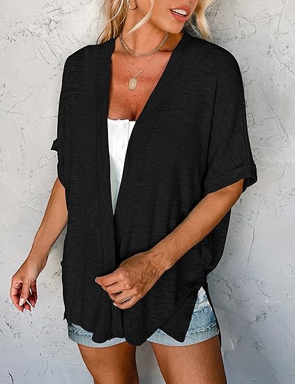 🔥 50% OFF NOW! 🏳️‍🌈 2026 New Stylish Flowy Short Sleeve Cardigan