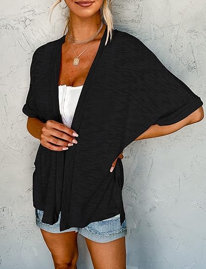 🔥 50% OFF NOW! 🏳️‍🌈 2026 New Stylish Flowy Short Sleeve Cardigan
