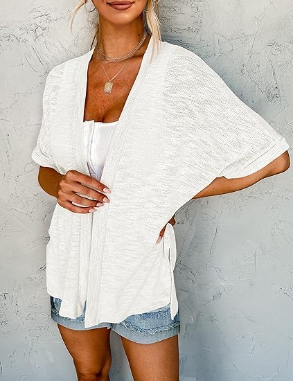 🔥 50% OFF NOW! 🏳️‍🌈 2026 New Stylish Flowy Short Sleeve Cardigan