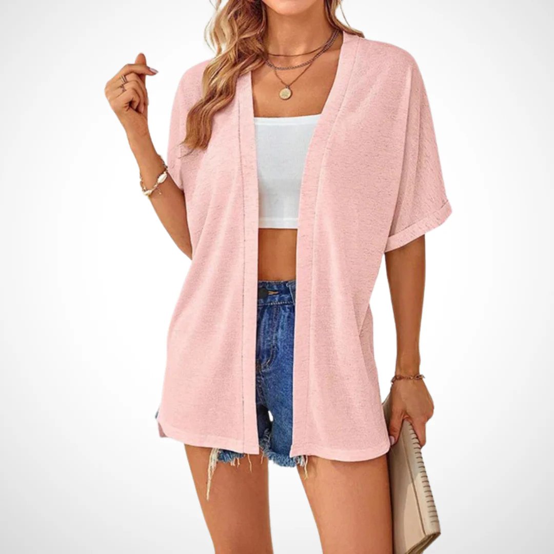 🔥 50% OFF NOW! 🏳️‍🌈 2026 New Stylish Flowy Short Sleeve Cardigan