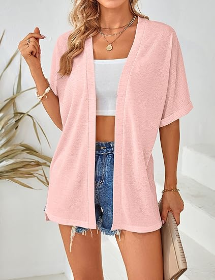🔥 50% OFF NOW! 🏳️‍🌈 2026 New Stylish Flowy Short Sleeve Cardigan