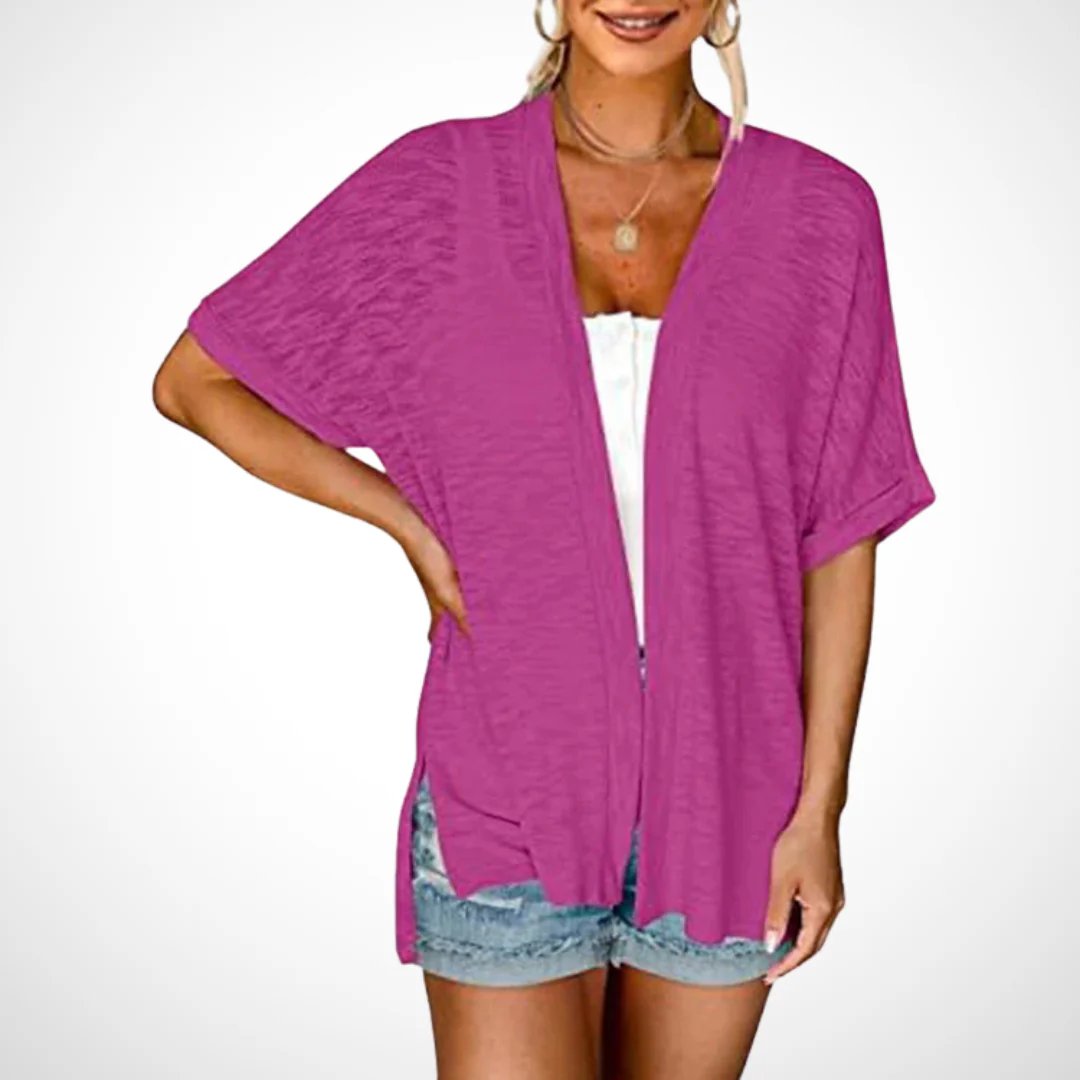 🔥 50% OFF NOW! 🏳️‍🌈 2026 New Stylish Flowy Short Sleeve Cardigan