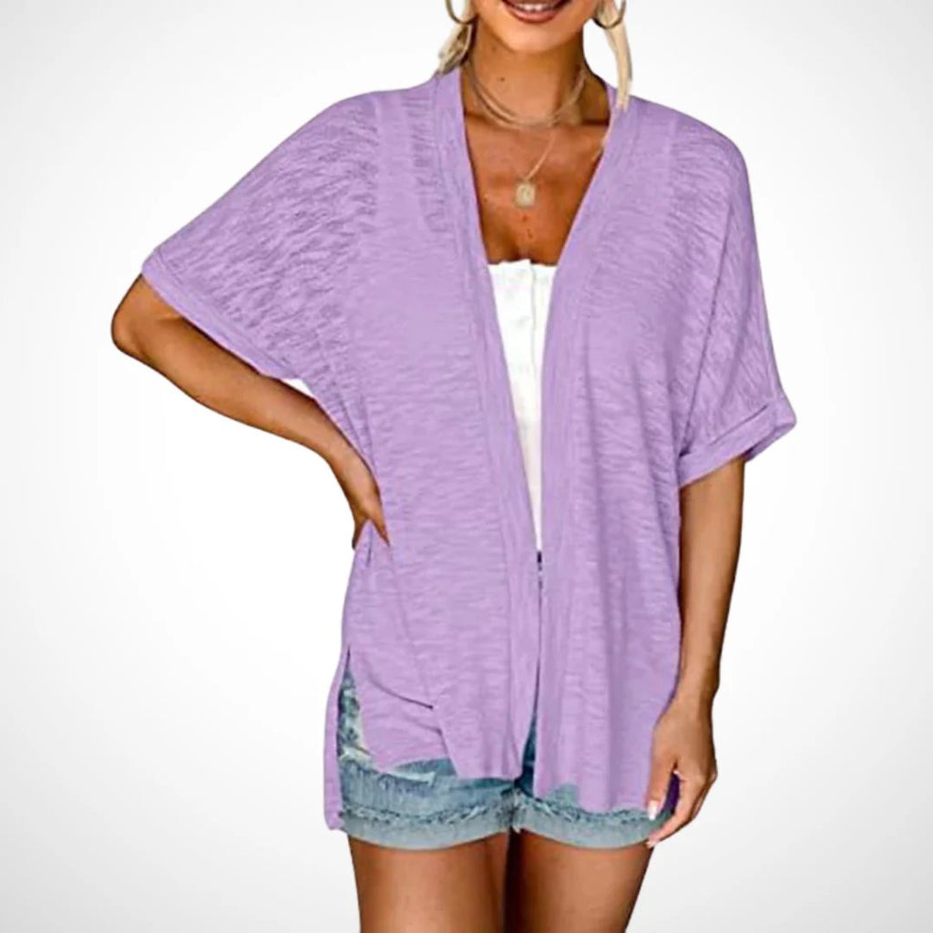 🔥 50% OFF NOW! 🏳️‍🌈 2026 New Stylish Flowy Short Sleeve Cardigan
