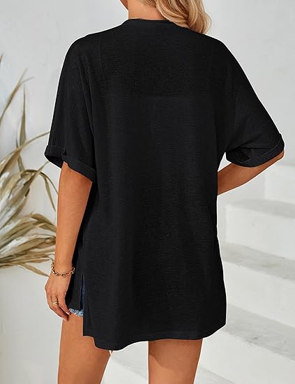 🔥 50% OFF NOW! 🏳️‍🌈 2026 New Stylish Flowy Short Sleeve Cardigan