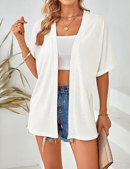 🔥 50% OFF NOW! 🏳️‍🌈 2026 New Stylish Flowy Short Sleeve Cardigan