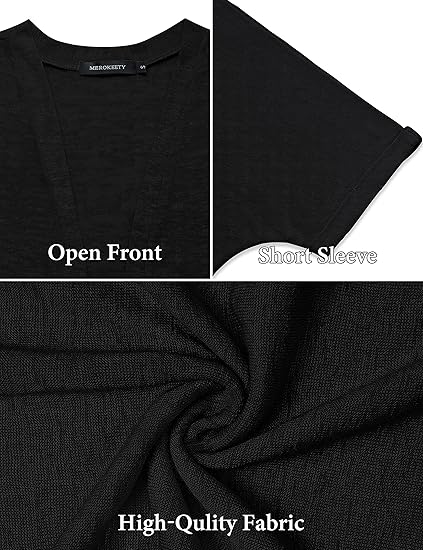 🔥 50% OFF NOW! 🏳️‍🌈 2026 New Stylish Flowy Short Sleeve Cardigan