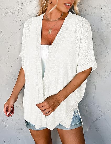 🔥 50% OFF NOW! 🏳️‍🌈 2026 New Stylish Flowy Short Sleeve Cardigan