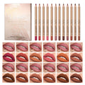 12-Color Smudge-Proof Lip Liner Pencil Set