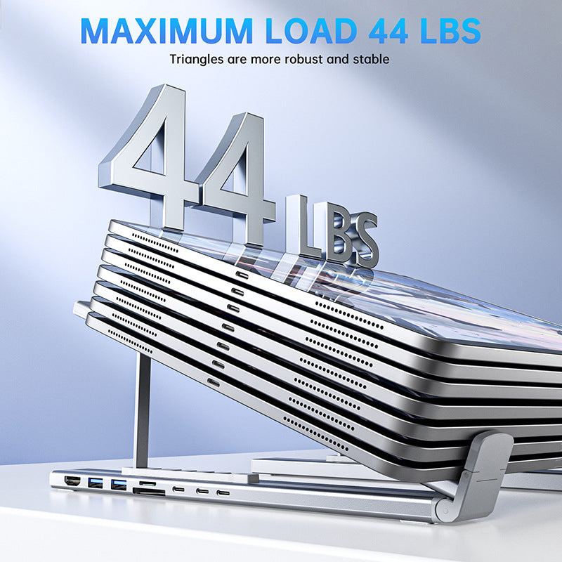 💥HOT SALE💥Limited-time offer-USB-C Docking Station Laptop Stand with 4K HDMI