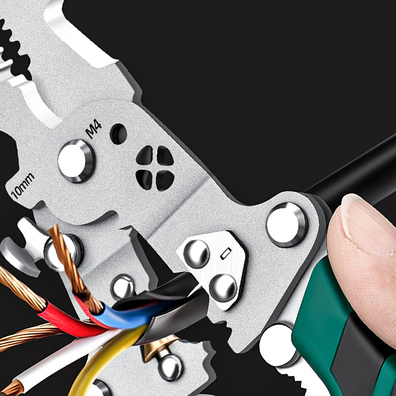 👷‍♂️Multifunctional Foldable Wire Stripping Scissors with Electrical Test