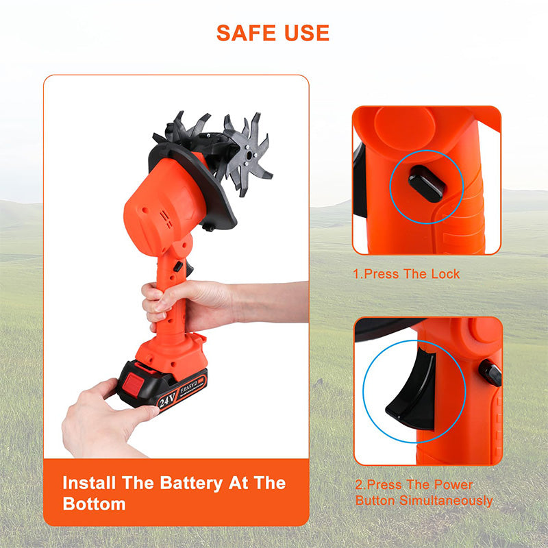Portable & Rechargeable Cordless Electric Tiller Set (50% OFF)