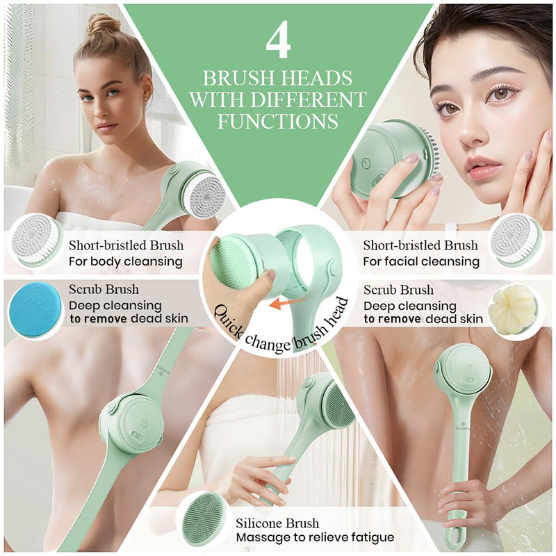 📢📢50% OFF !! ⏰Long-handled electric exfoliating bath brush