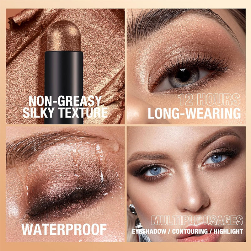 ✨ 50% OFF! ✨ 8 Colors Glitter Eyeshadow Stick - Waterproof & Long-Wearing Multi-Use Formula for Sparkling Looks! 🎄🌟