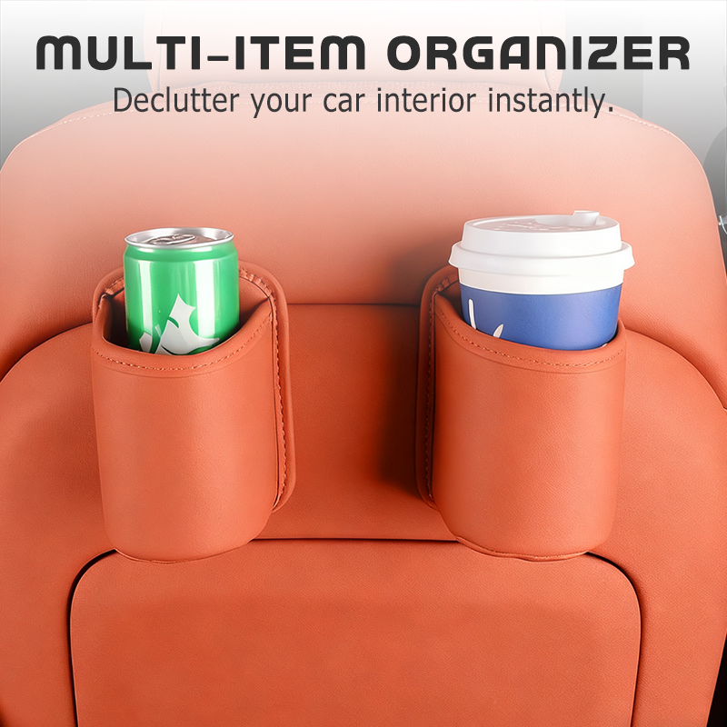 🥳 Buy 2 Get 1 Free 💞 50% Off 💞 Sales Exceed 50,000 Units! 🚗🧺 Genuine Leather Car Door Cup Holders!