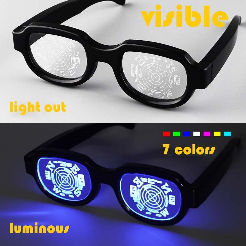 🎁LED Luminous Glasses Light-Up Eyewear