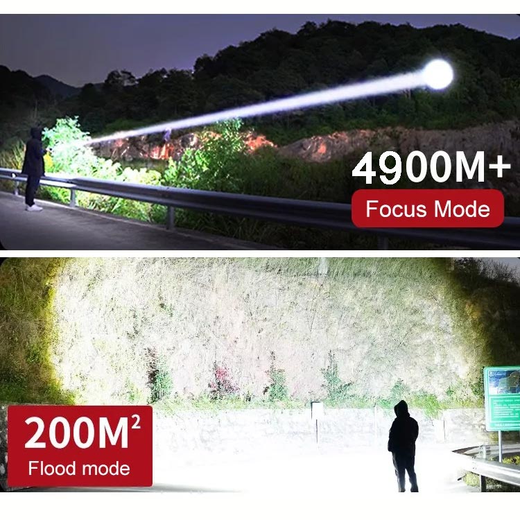 🔦☀️Ultimale Kompakttaschenlampe🌟🌟7.500 Lumen & 4.900m Reichweite