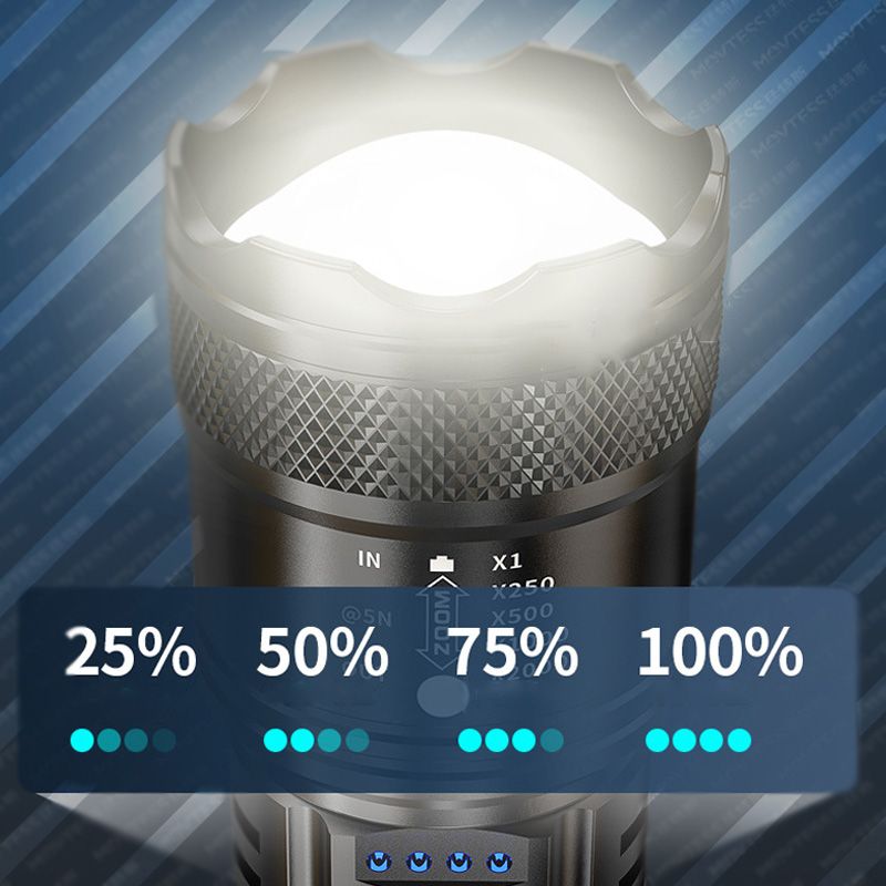 🔦☀️Ultimale Kompakttaschenlampe🌟🌟7.500 Lumen & 4.900m Reichweite